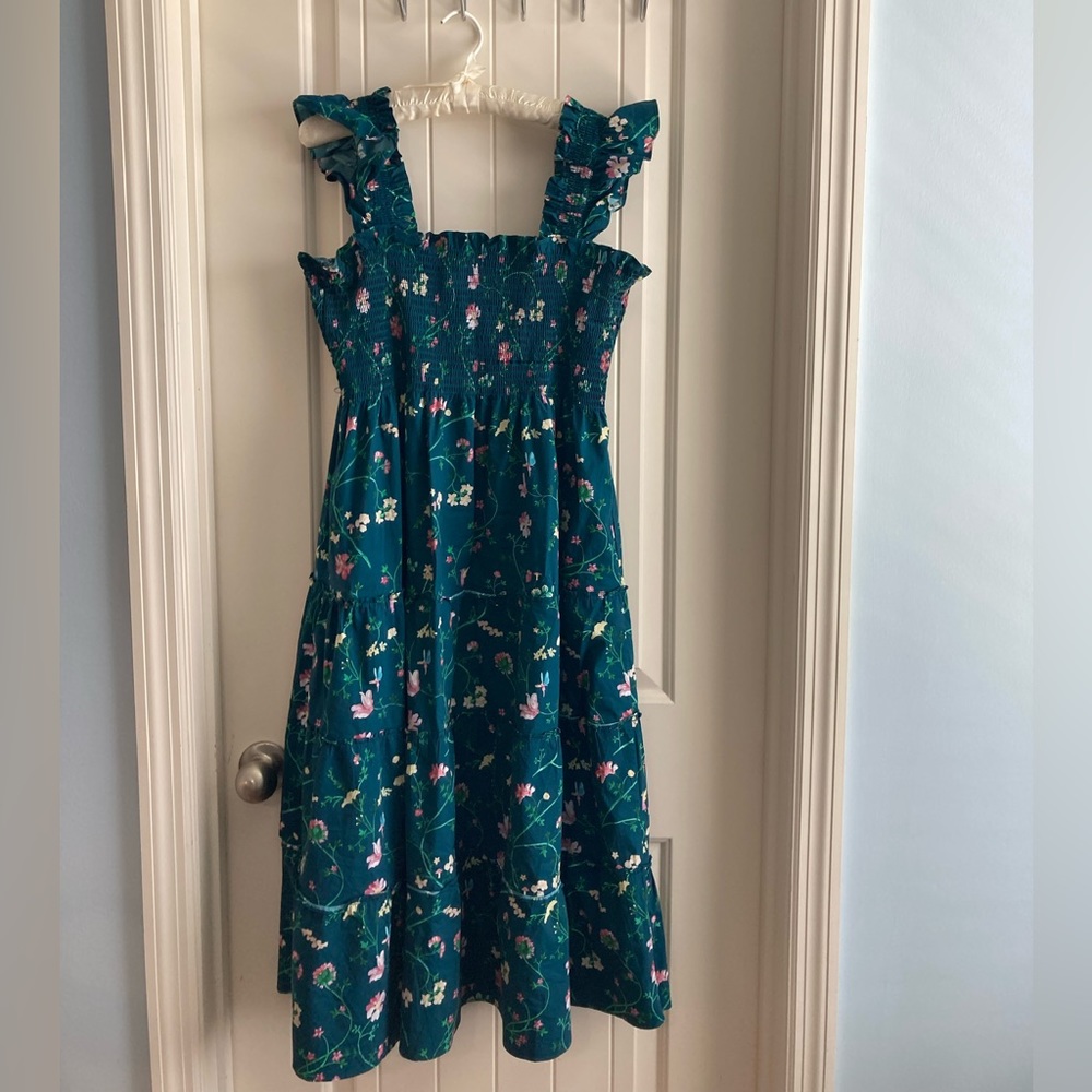 Hill House Medium Moody Floral Poplin Ellie Nap dress